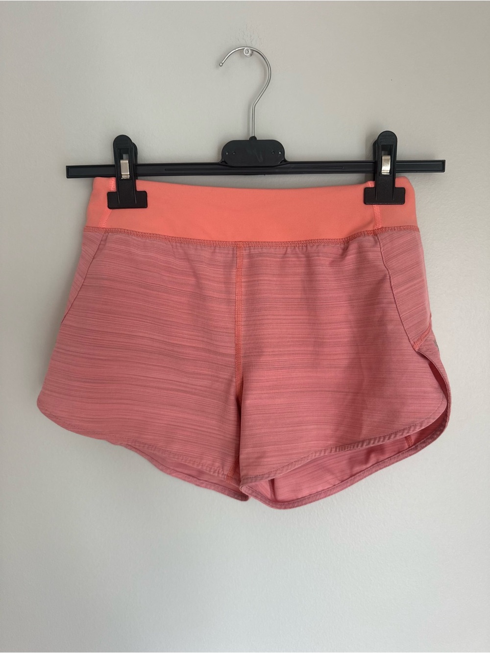 Athleta Girl Run The World 3" Shorts medium 8/10 Pink Coral Running Athletic